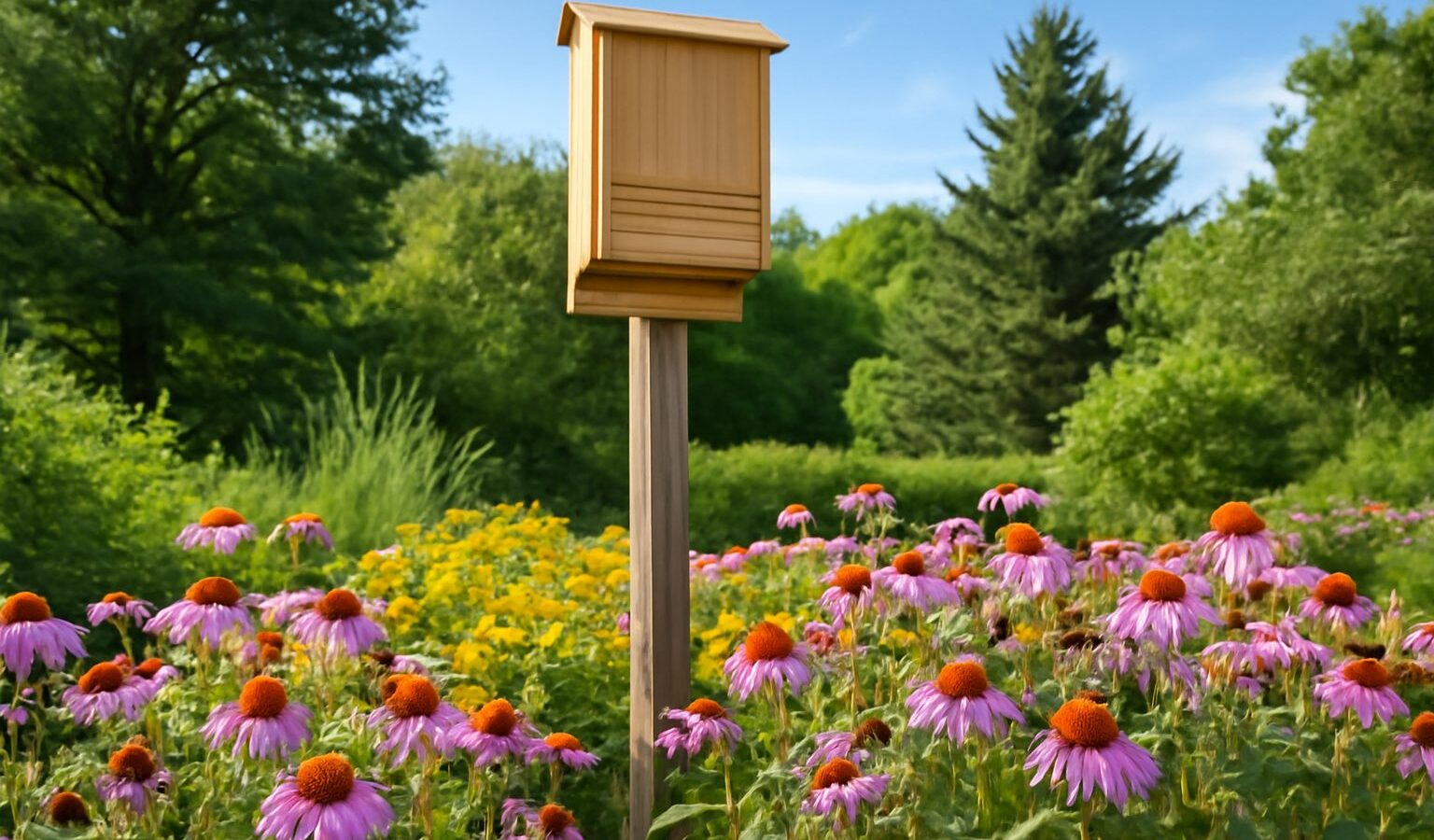 bat house garden