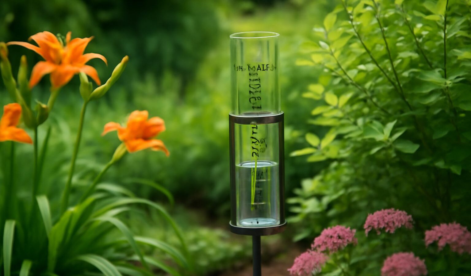 rain gauge garden