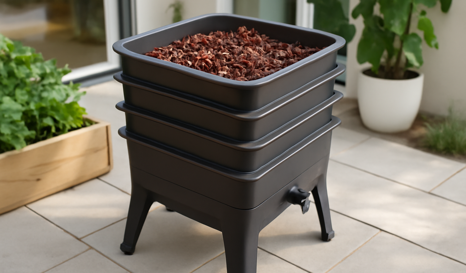 Worm Composters : Vermicomposting Bins