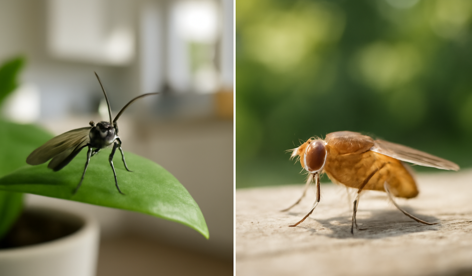 Fungus Gnats vs Fruit Flies: Which Do You Have?