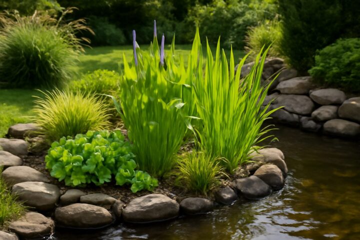 backyard pond bog filter aquatic plants