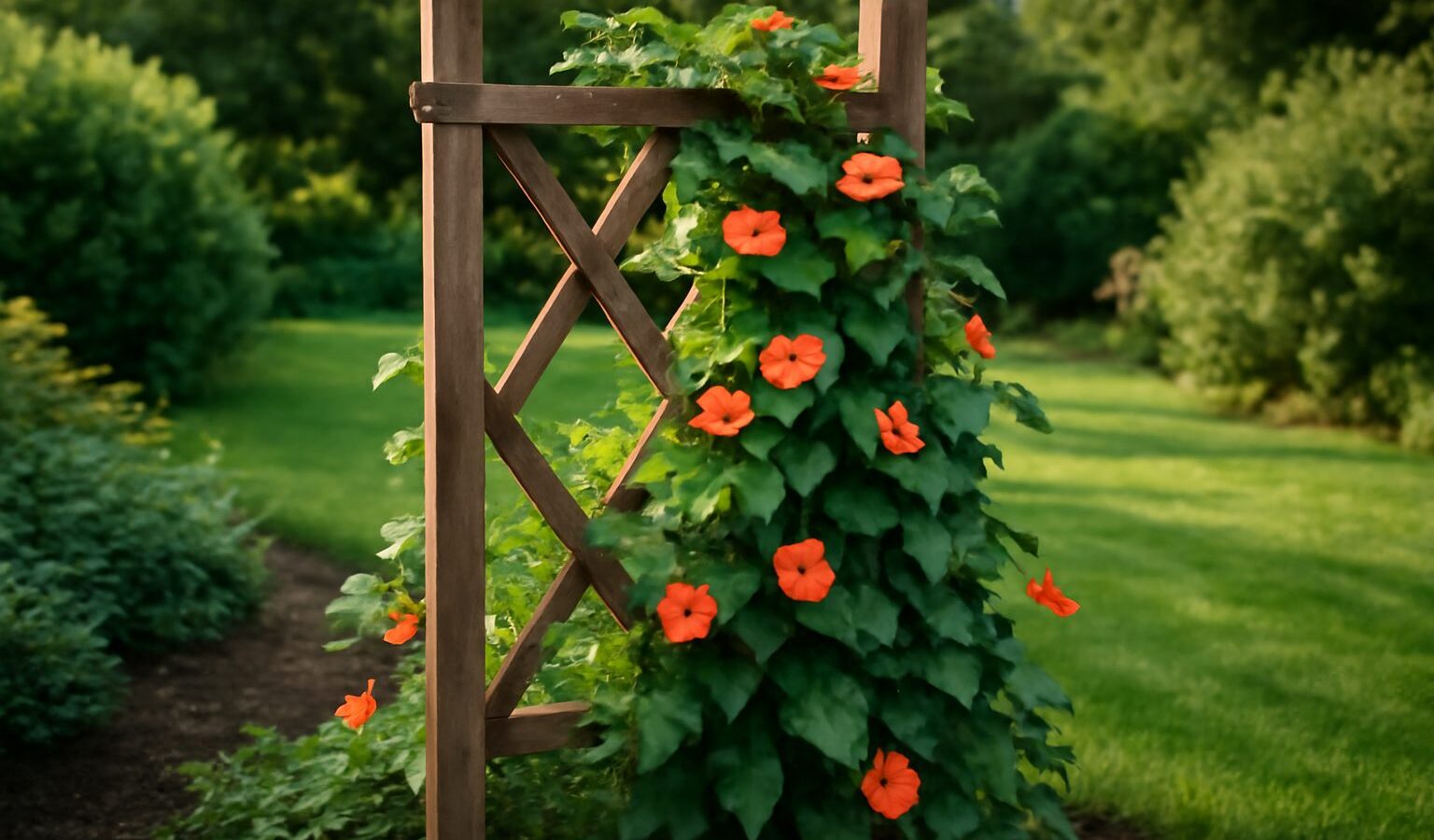 garden trellis climbing