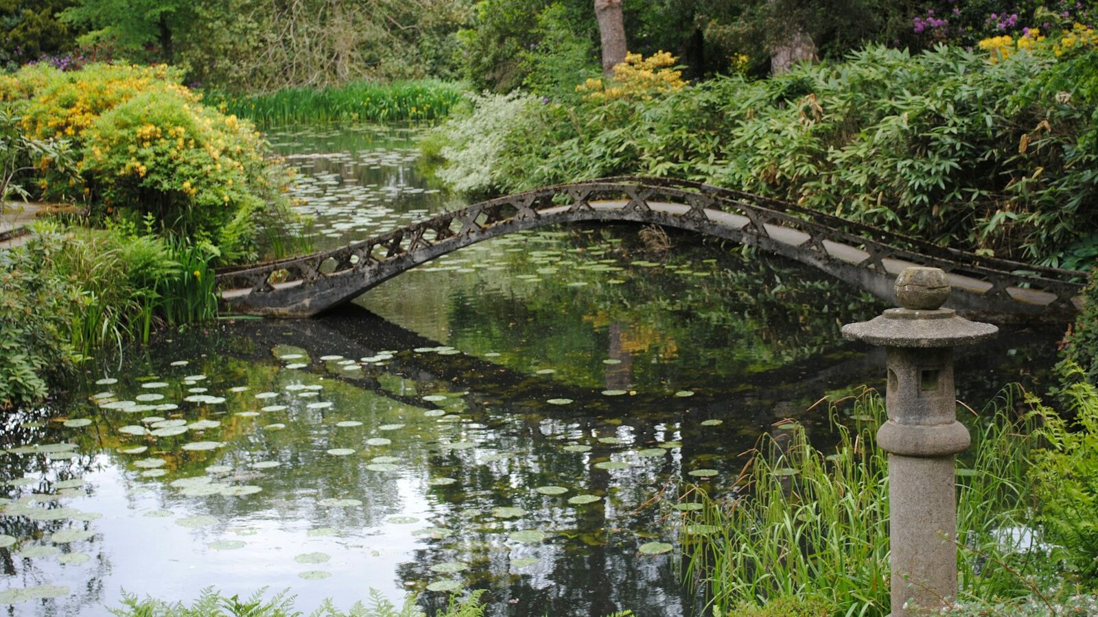 gray concrete bridge over river