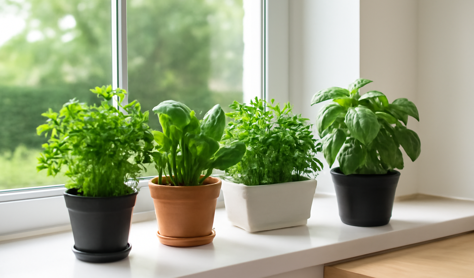 Grow a Windowsill Kitchen Garden: Herbs & Greens