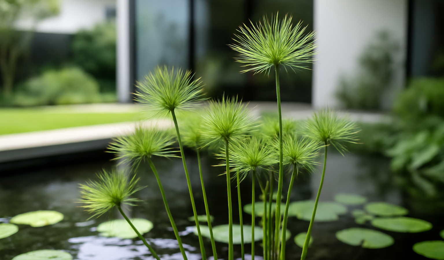 Grow Dwarf Papyrus in a Pond