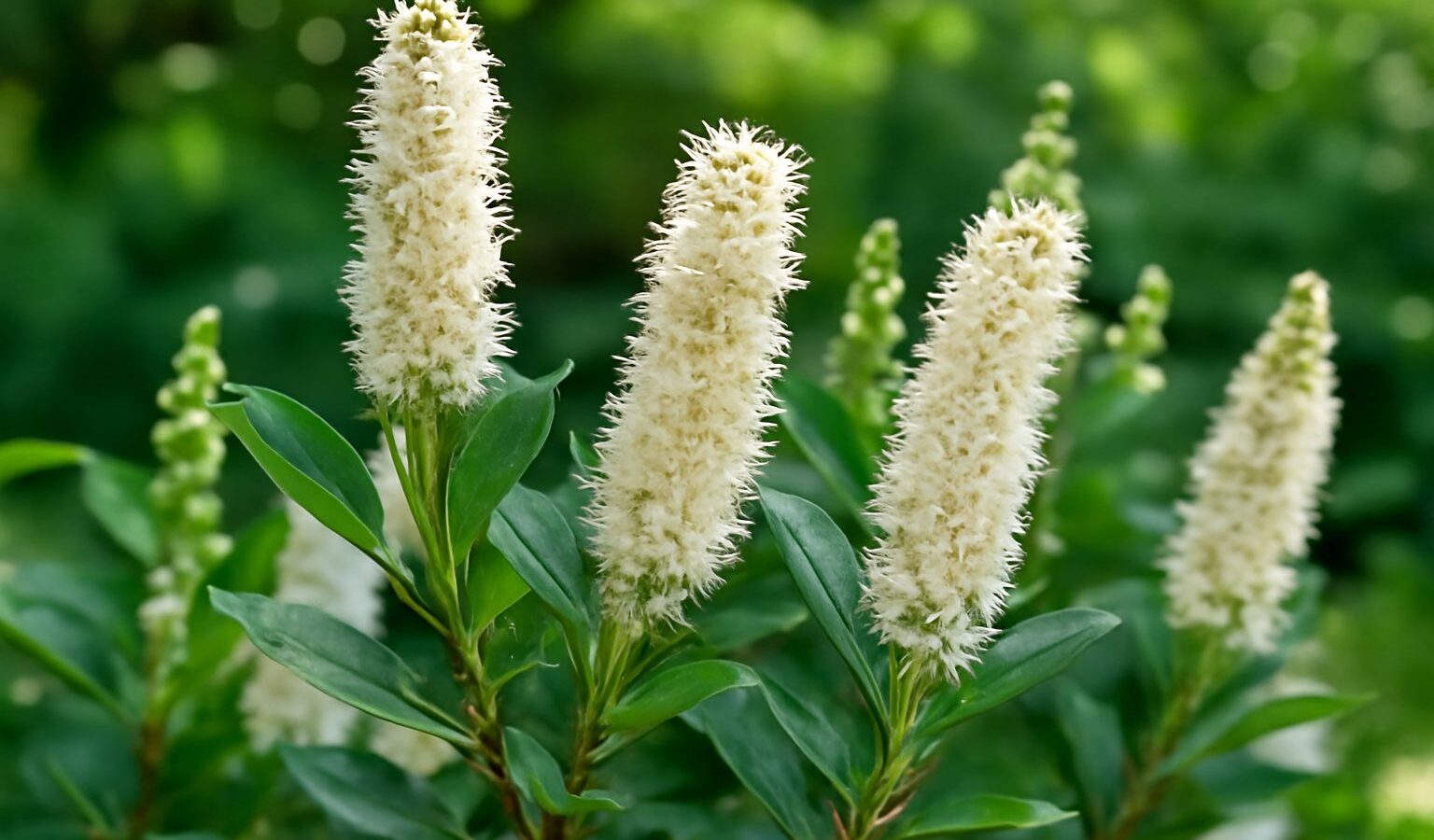 summersweet clethra flowers