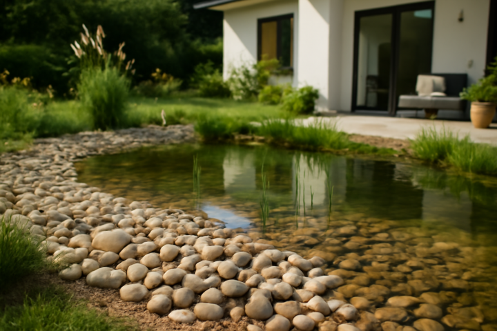 Make a Pebble Beach for a Wildlife Pond