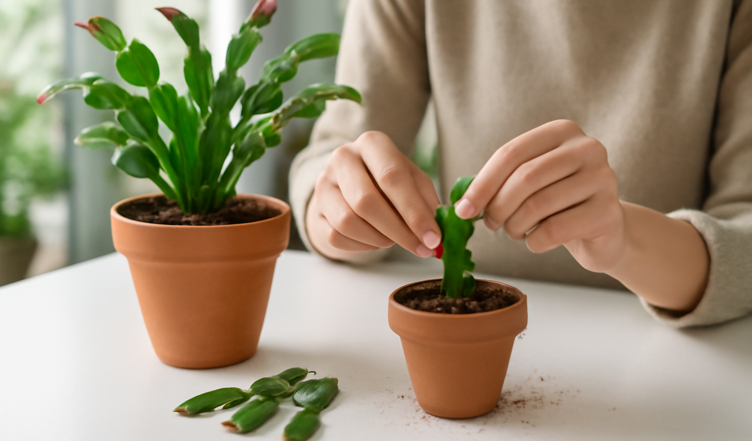 Propagate a Christmas Cactus