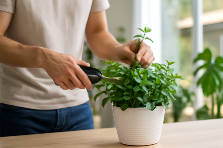 Prune Houseplants for Bushier Growth