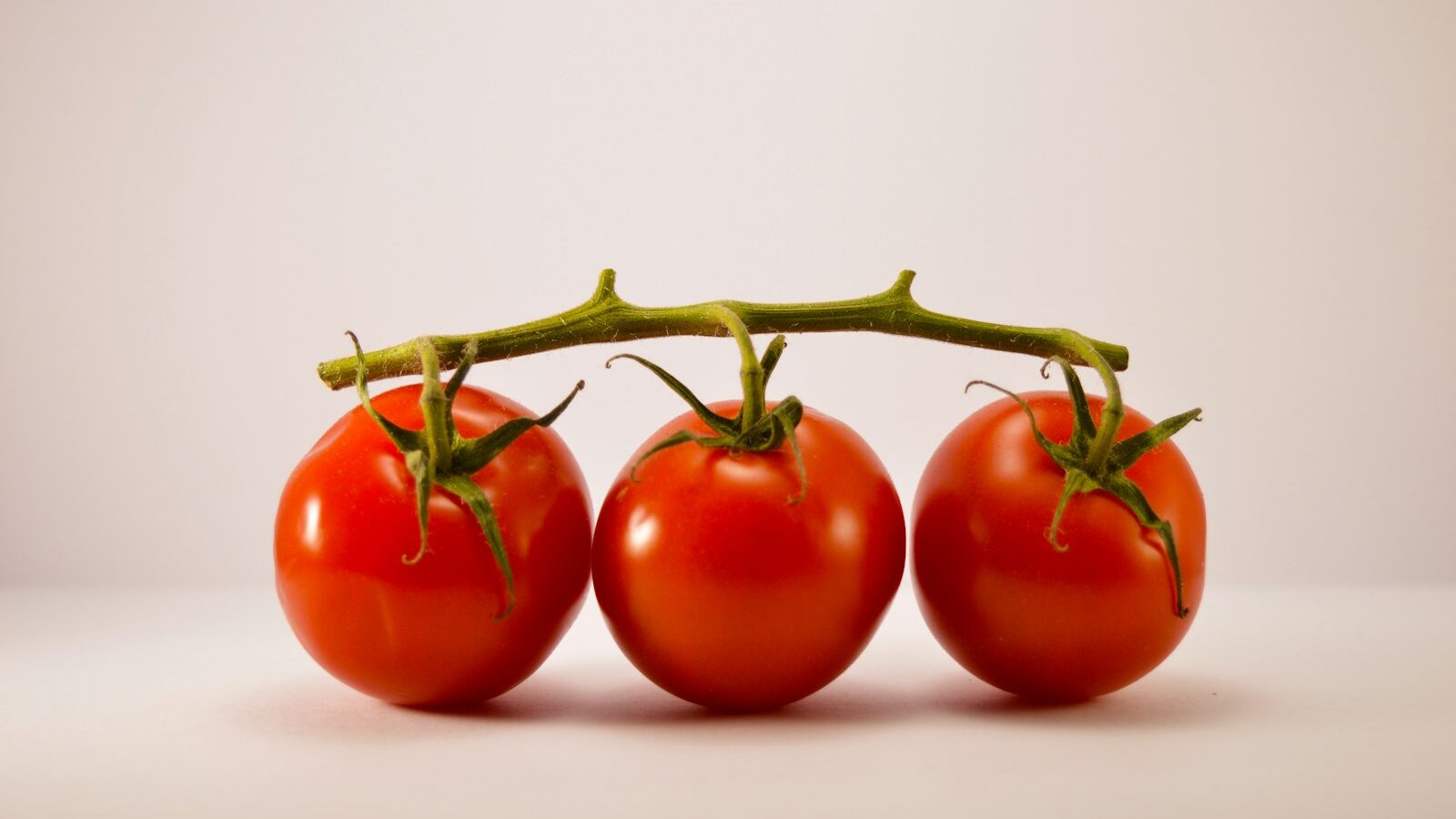 three cherry tomatoes