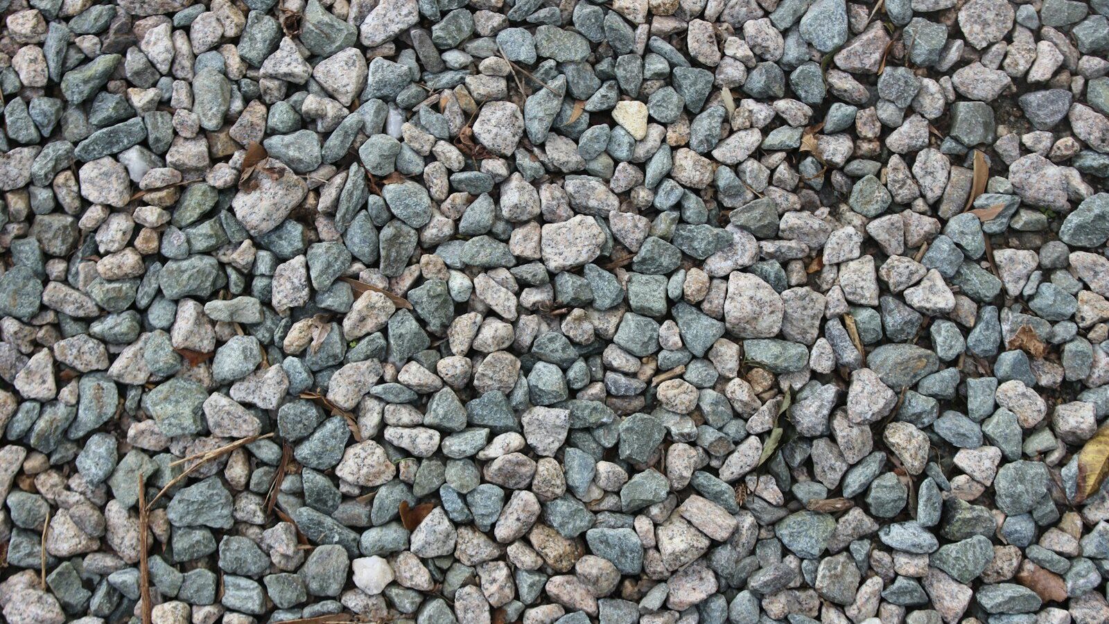 grey and blue pebbles