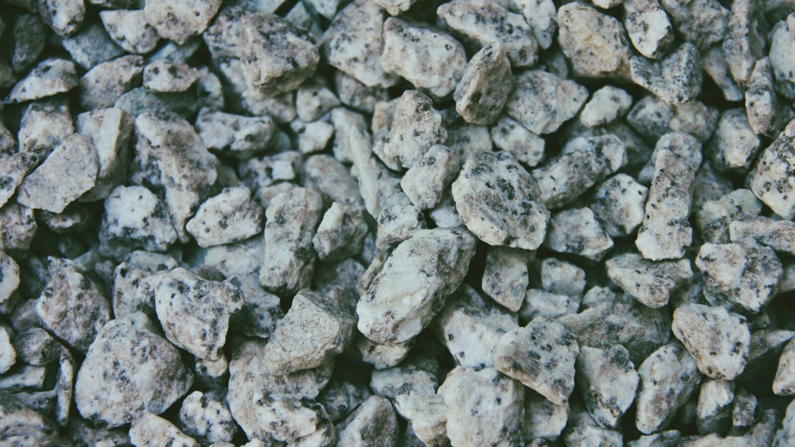 gray and white stone fragments