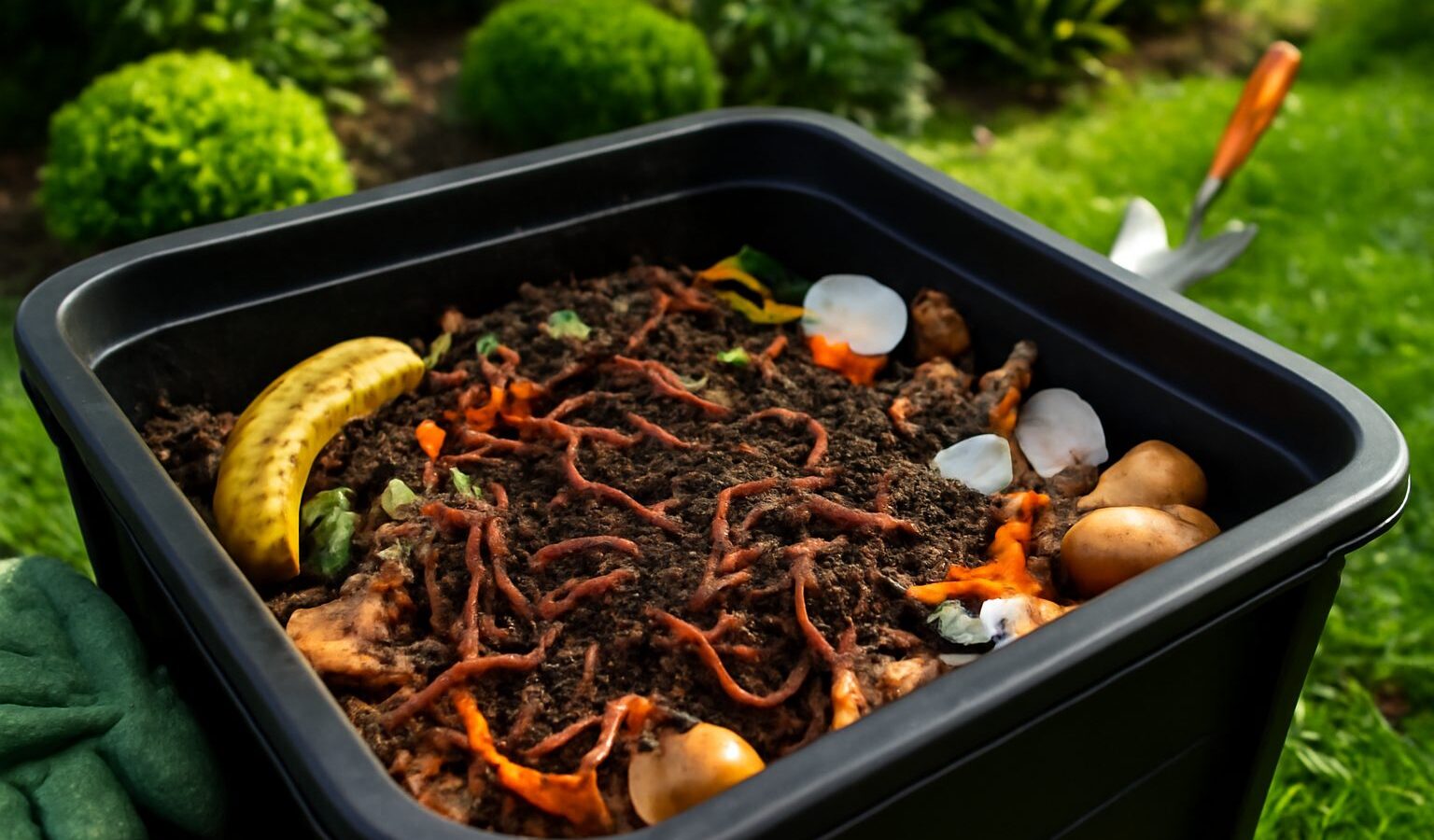 worm bin composting